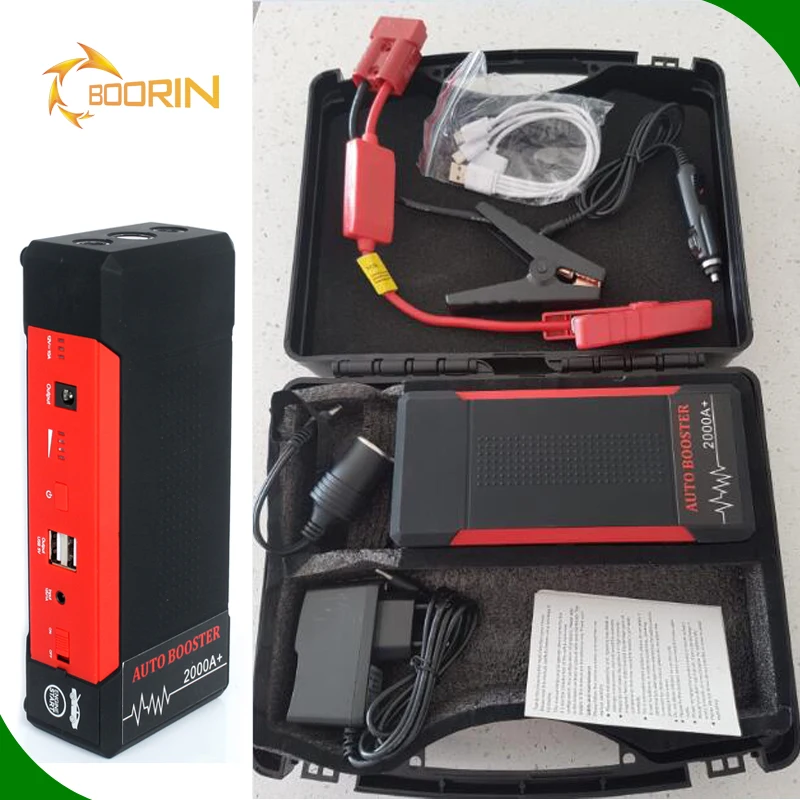 12000mah Emergency Battery Jump Starter Packs 1000a 2000a Peak 12v 24v