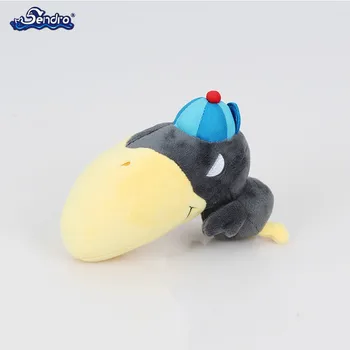 Kartun Besar Mulut Burung Pelatuk Stuffed Mainan Mewah Dengan Topi