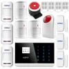 High Standard KR-8218G IOS/Android APP Controlled GSM+PSTN Home Security Burglar Alarm System with Flashing Light Siren