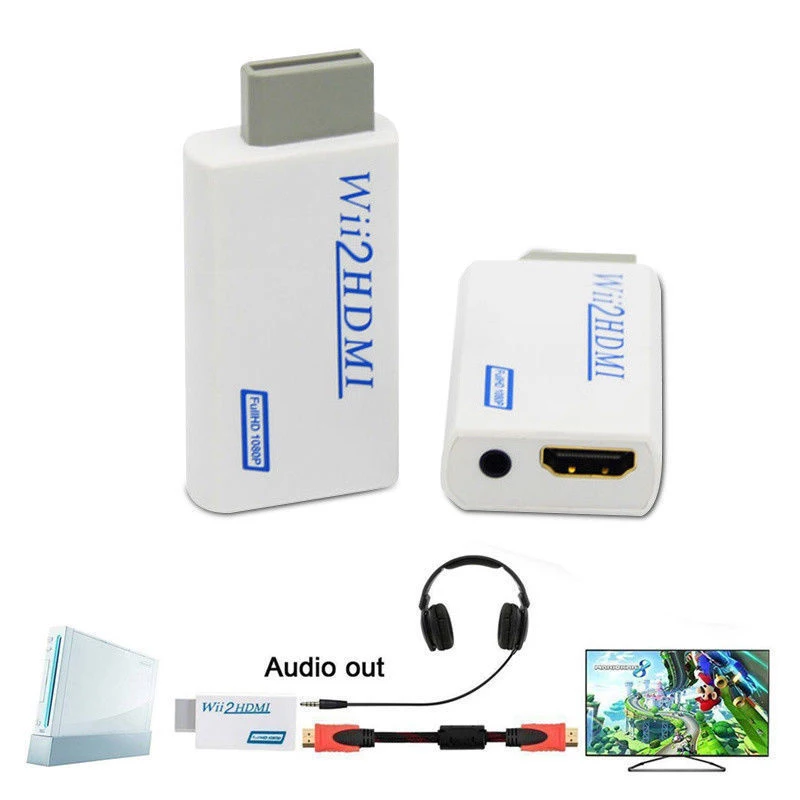 Aoeyoo Wii To Hdmi Converter Support Wii Display Mode Wii2 To Hdmi