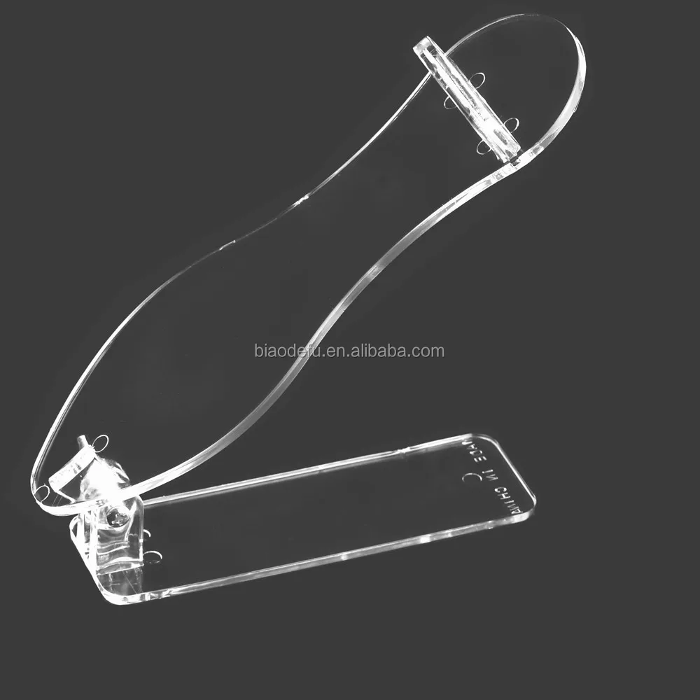 Retail Price Wall Mount Plexiglass Shoe Shelf Display,Slatwall Acrylic Shoe Riser Shoe Holder