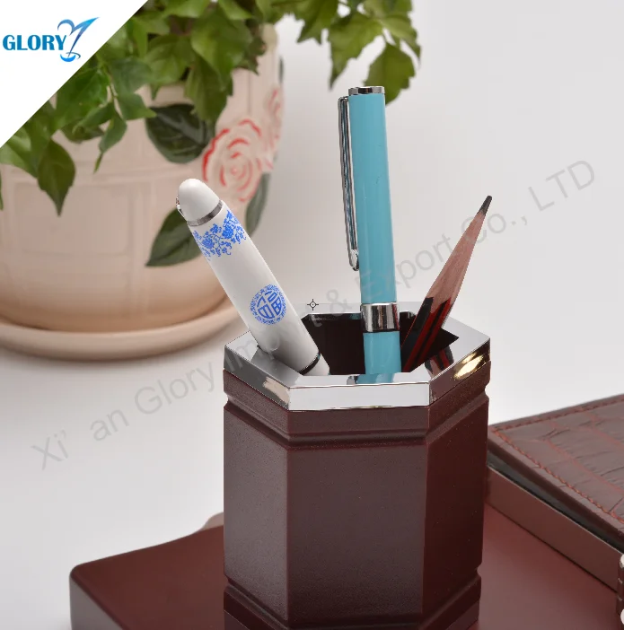 Very Nice Gift Details about   Handcrafted Hands Dark Wood Desk Pen Holder 