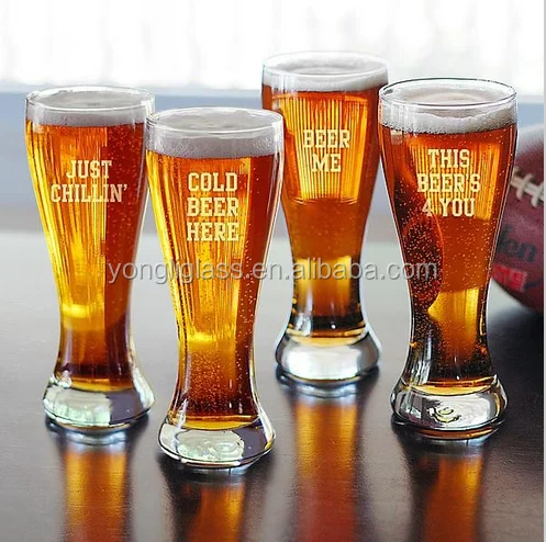 Hot selling novelty beer glass , tulip beer glass ,beer glass with logo