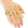 imitation jewelry bangle without stone leaf shape palm cuff