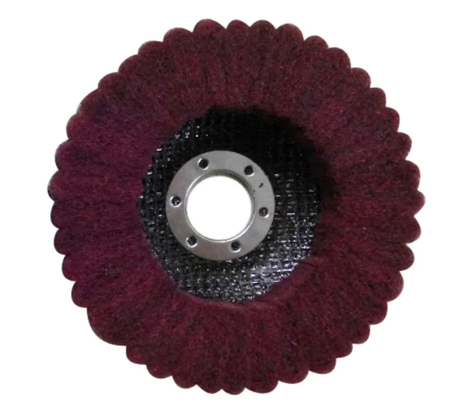 Coarse grind Non-woven flap wheels felt polishing disc