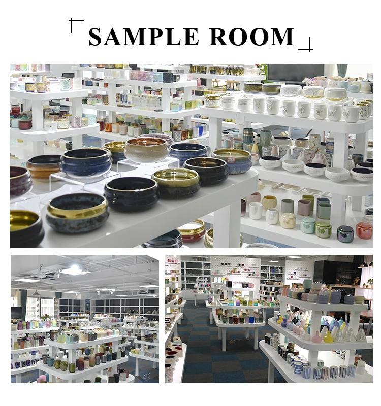 Unique votive gradient color matte ceramic candle holder wholesale home decor