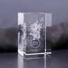 Customize Clear Block Souvenir Gifts Cut Building Horse Dragon 3d Laser Bull Crystal Cube