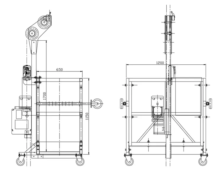 Zlp250 Electric Suspended Platform Scaffold View Zlp250 Electric Scaffold Rigid Product Details From Wuxi Rigid Machinery Co Ltd On Alibaba Com