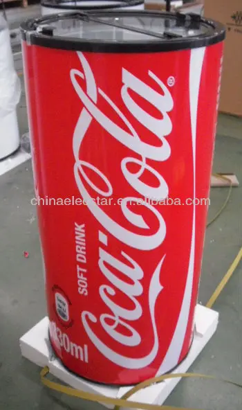 Electric Round Barrel Display Fridge Can Cooler 40l 50l 75l Buy Round Barrel Cooler Can Cooler Round Fridge Product On Alibaba Com