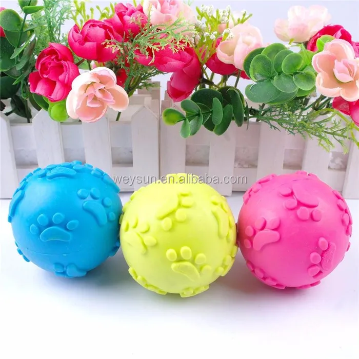 Soft Rubber Dog Toy Kids Play Ball Toys Dog Toys Ball Throw Soft Rubber