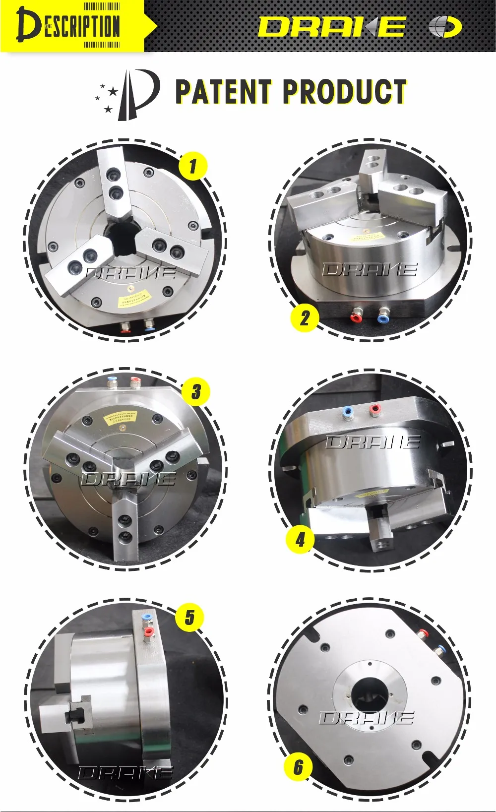 3 Jaw Sationary Thruhole Pneumatic Chuck For Cnc Lapping Machine Buy