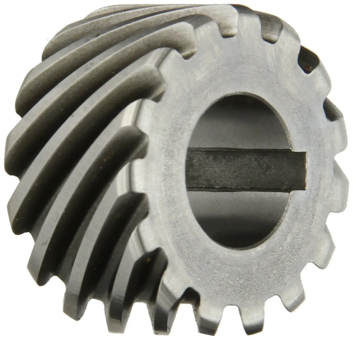Helical Gear, 12 Pitch, 12 Teeth, 45° Helix, 14.5° PA, 0.625" Bore, Steel, Right Hand – For Machinery & Drives