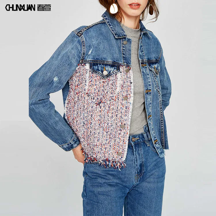 Wholesale New Fashion Style Long Sleeve Jeans Denim Jacket Winter Women Denim Jaket - Buy High ...