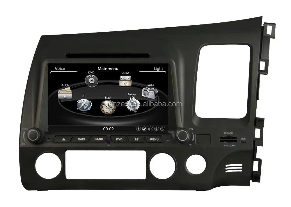 Double Din Car Dvd Player For Honda Civic Rhd 2006 Car Gps Navigation