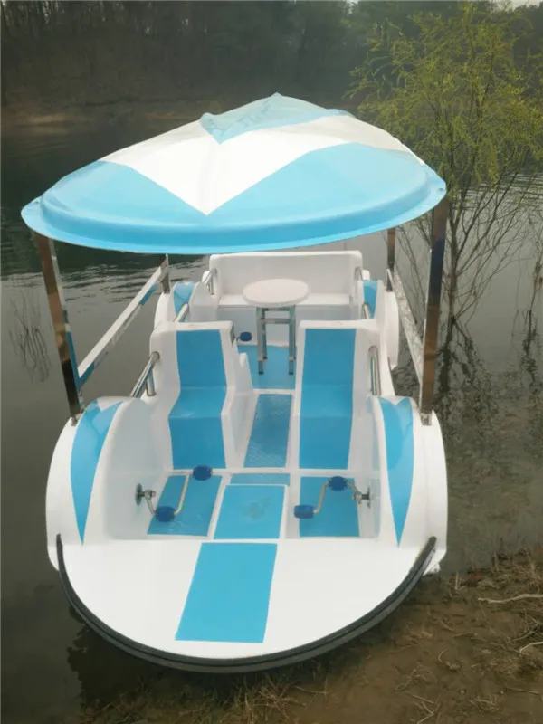 Details of our 6 persons pedalo bike pedal boat. 