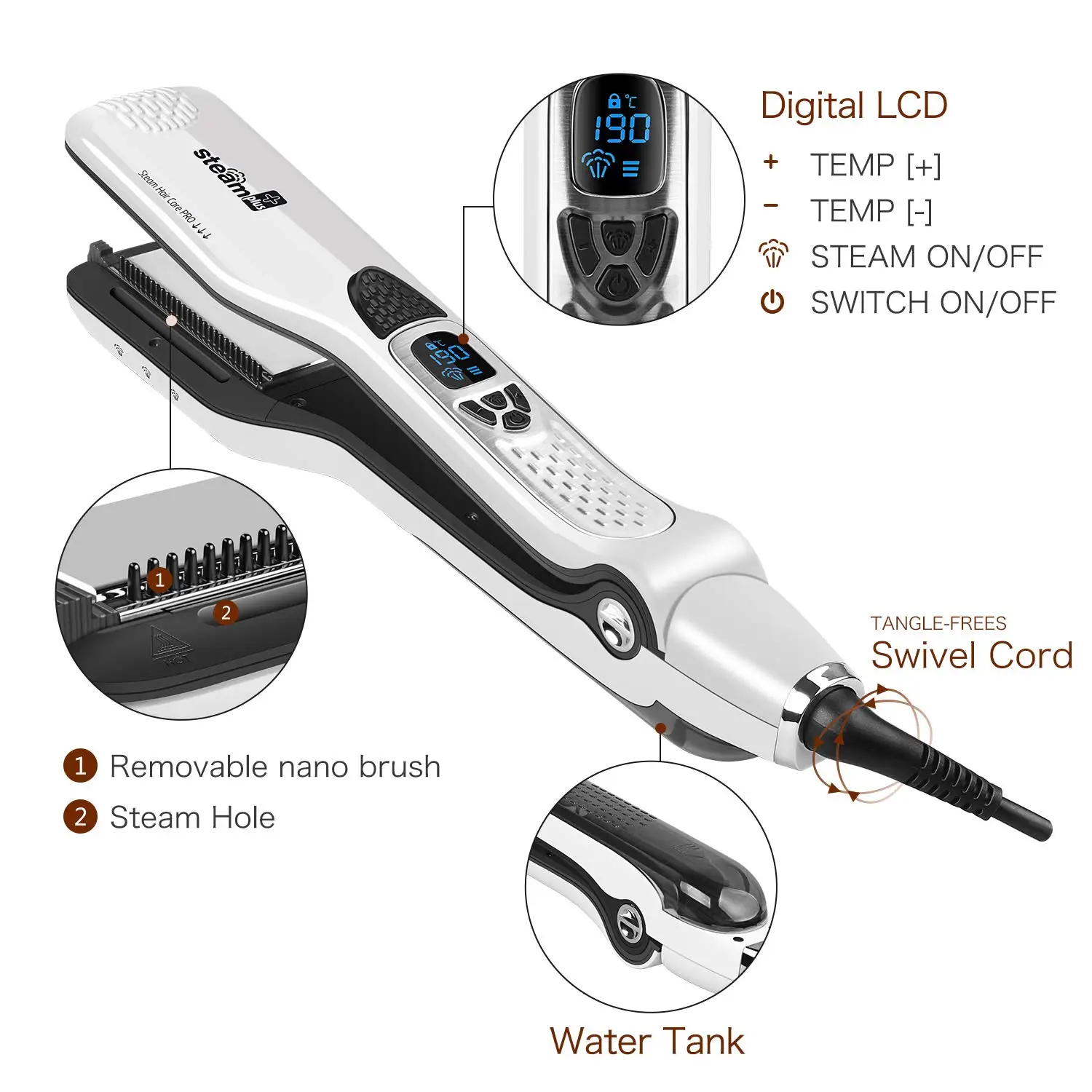 Hair straighteners with steam фото 96