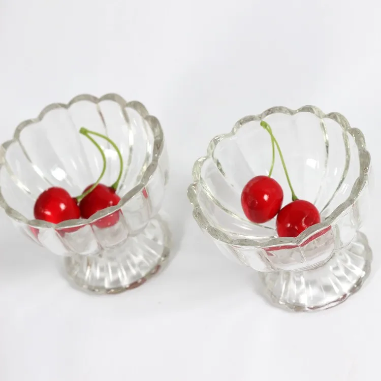 High Quality Oem Service Wholesale Glass Yogurt Dessert Cup Fancy Clear