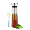 Wholesale Black Airtight Borosilicate Glass Cold Brew Iced Tea Coffee Maker