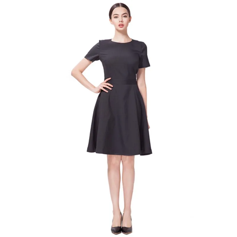 Ecoach Latest Elegant Women Office Dress Patterns A Line Striped
