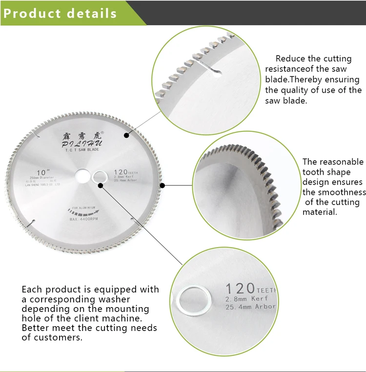 Saw Blade Cutting Aluminum Doors And Windows Cutting Tools Suitable For