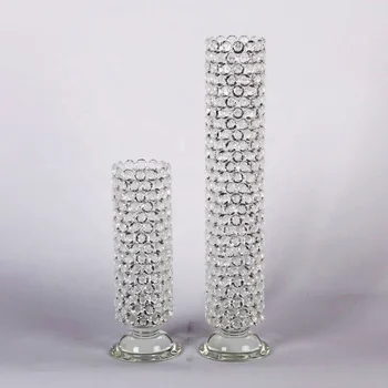 Top Fashion Superior Quality Tall Crystal Flower Vases With Many