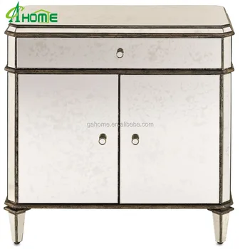 New Arrival Antique Silver Leaf Mirrored Gl Doors Cabinet Sideboard Cabient Door Product On New Arrival Antique Silver Leaf Mirrored Gl Doors Cabinet Sideboard Cabient Door Product On