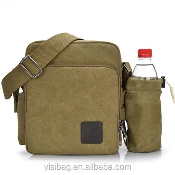 messenger bags with water bottle holders