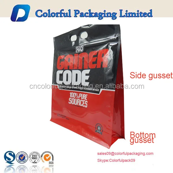 Whey Protein Powder Packaging Bags/250g 500g 1kg 5kg Food Ziplock Bag