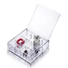 Top quality luxury custom acrylic jewelry necklace box clear acrylic cosmetic storage box
