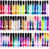 Best Synthetic Crochet Braid Hair Ombre Jumbo Braids Crochet Hair Extensions 24inches 100g each Solid Colors and 2T 3T 4T colors