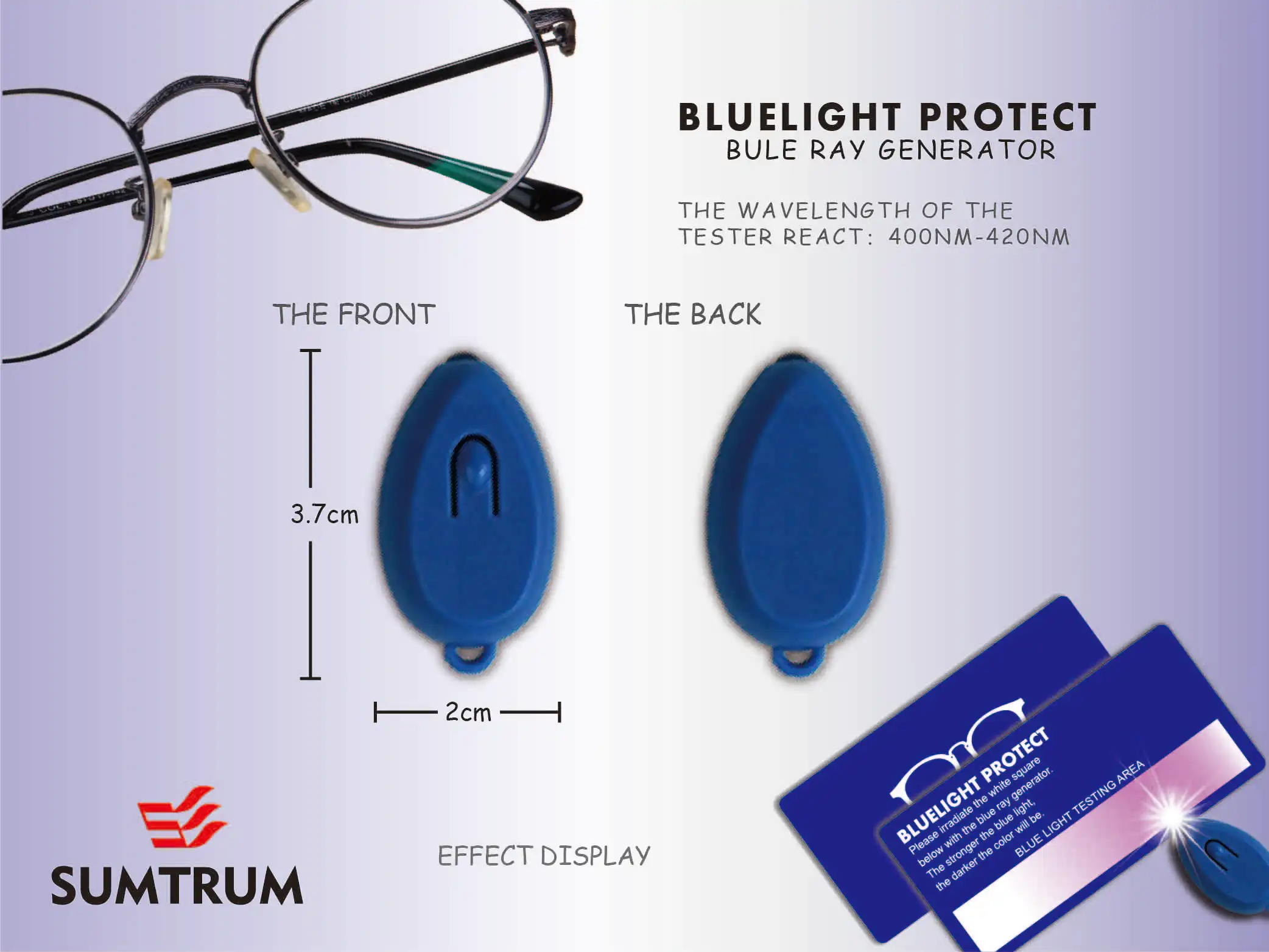 2019 New Blue Light/ray Block Tester,Blue Light Blocker For Testing