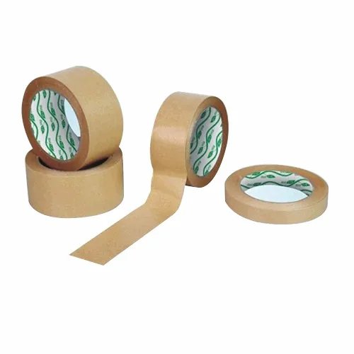 Customized Professional Kraft Paper Tape Waterproof Acrylic Free Brown Packaging Single Adhesive Side Logo Water Activated factory