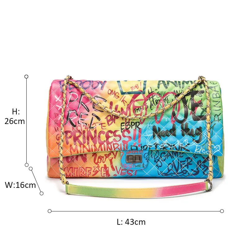 Colorful Graffiti Bag