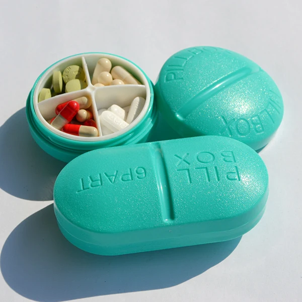 Wholesale Pill Box Removable Plastic Portable Pillbox Large Capacity