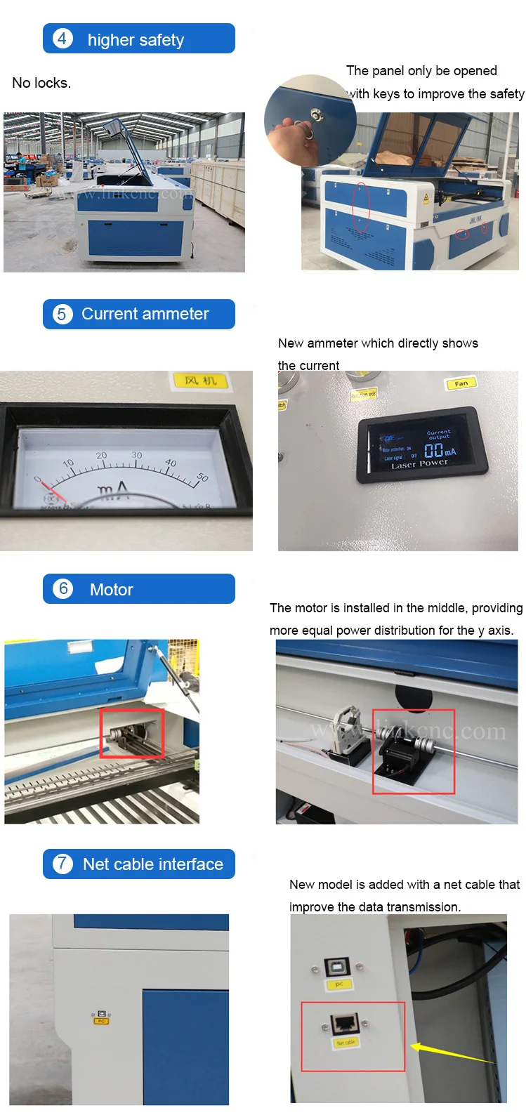 co2 laser cutting machine 1600*1000mm new model 90w 100w 130w 150w