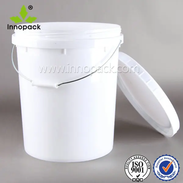 20l high quality clear plastic bucket with lid ,20l container for sale
