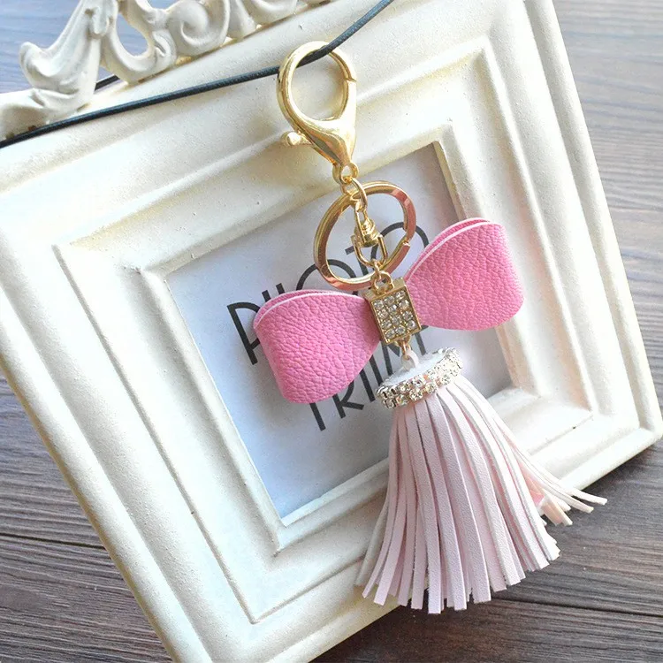 Fashion Leather Tassel Keychain Wholesale Nsysk004a Buy Leather
