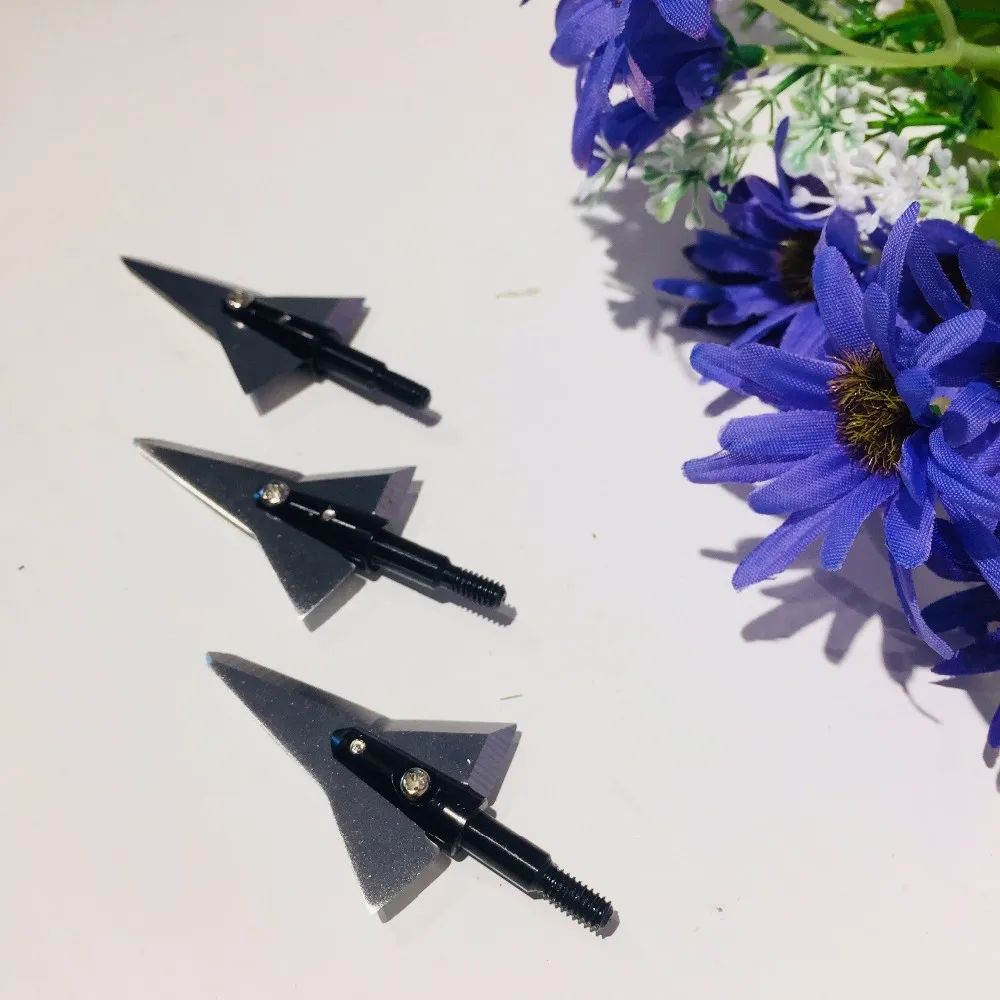 Aluminium And Stainless Steel 420 Helix Single Bevel Broadheads 125 Grain Expandable Hunting