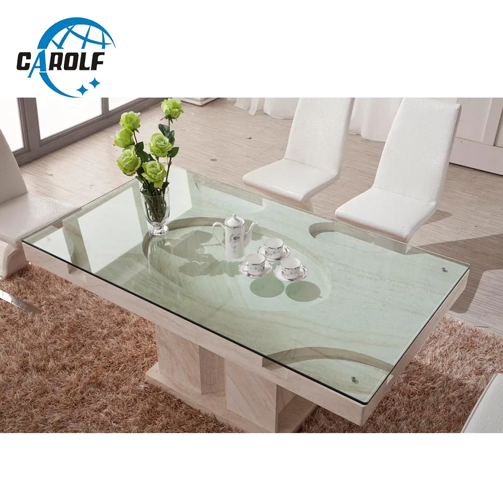 Venta al por mayor mesas de comedor de cristal y piedra-Compre online