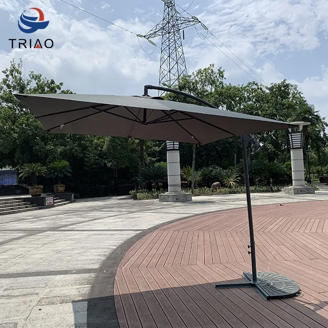 Venta al por mayor aluminio patio cuadrado paraguas-Compre online los