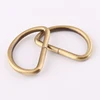 Hardware accessories small D shaped metal rose gold ring