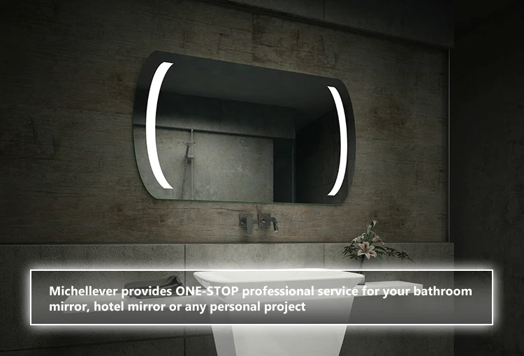 Decorative Irregular Shaped Wall Silver Mirrors Waterproof Ip66