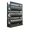 Auto Tyre Display Racks Heavy Duty Storage Warehouse Car Accessories Tire Display Shelf