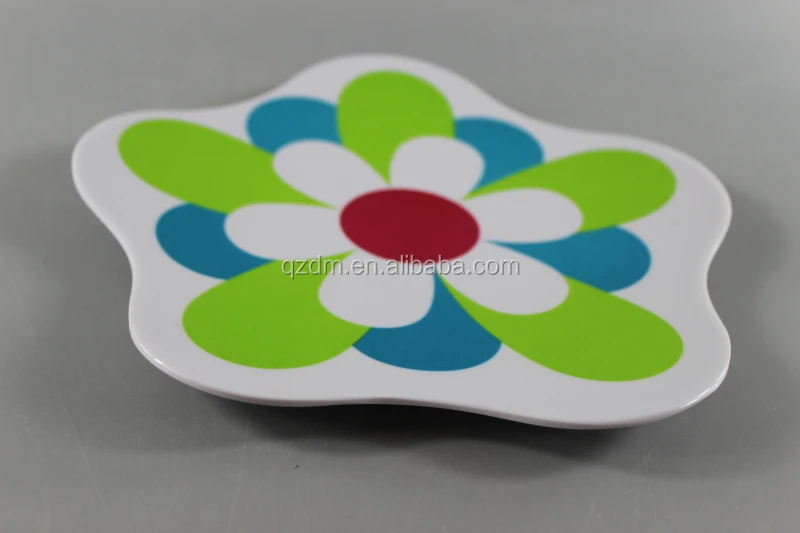 Flower Shaped Melamine Dinner Plate
