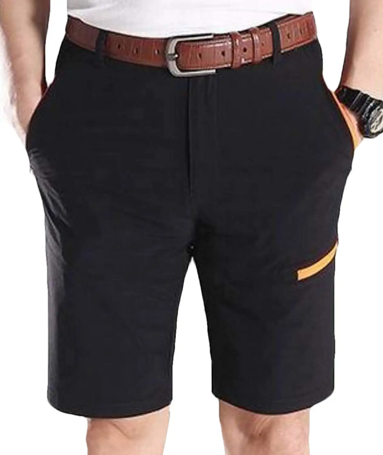 mens slim fit camo shorts