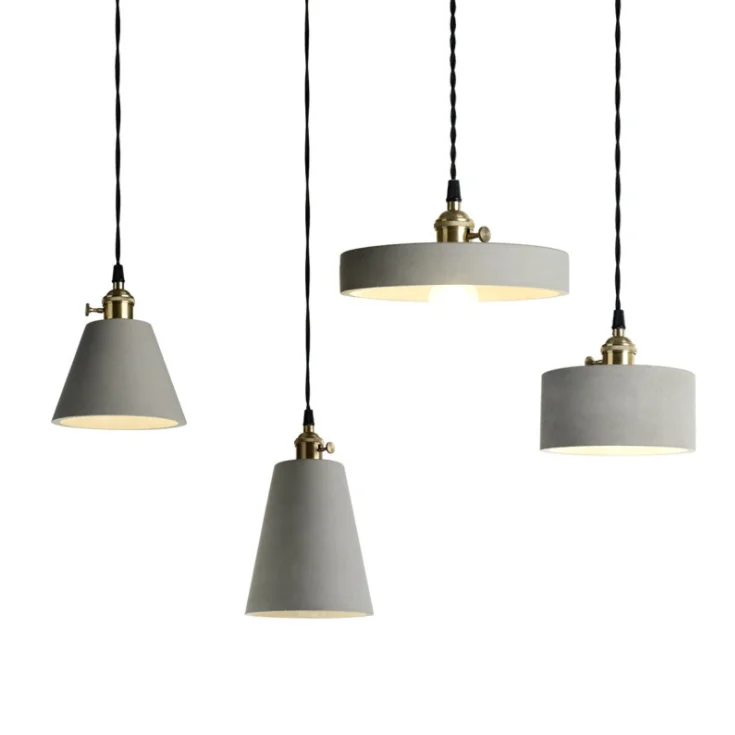 Industrial E27 Indoor House Modern Hanging Lighting Concrete Contemporary American Canada Italy Mini Chandelier Pendant Light