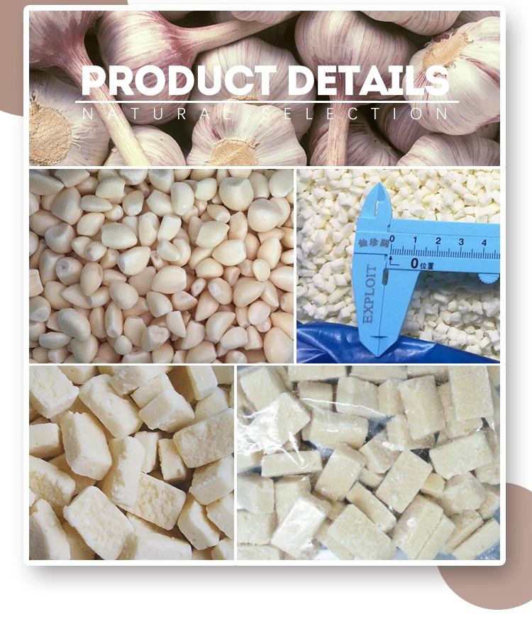 Top Quality Frozen Peeled Garlic Cloves Diced Past Buy Frozen Peeled