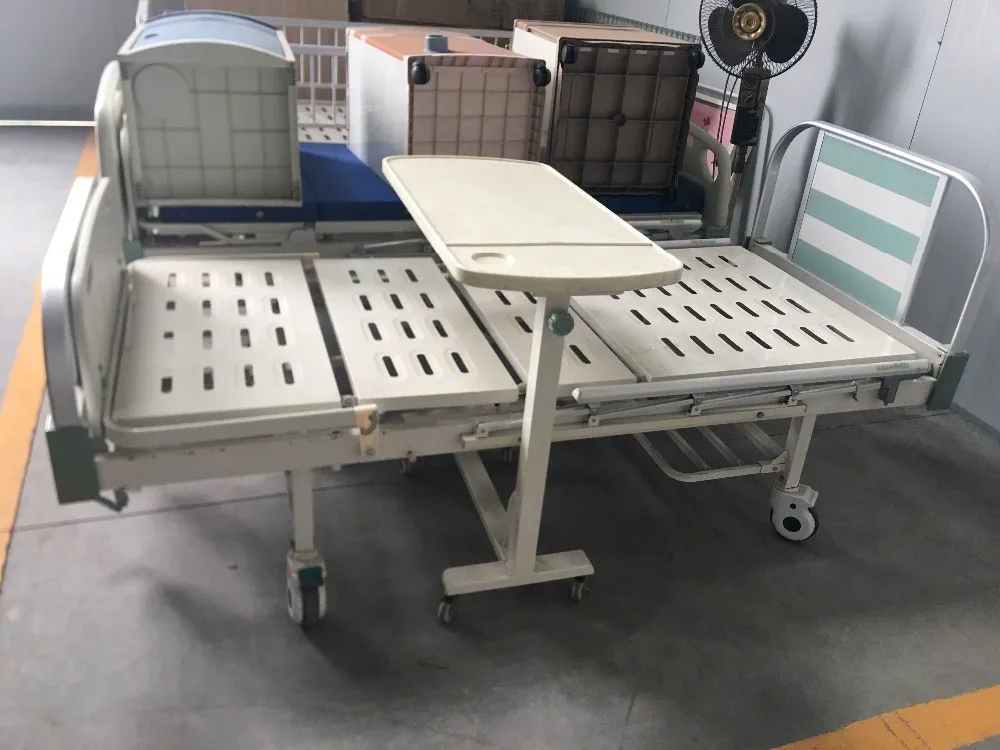 Used Hospital Furniture Flat Two Manual Hospital Crank Beds For Sale