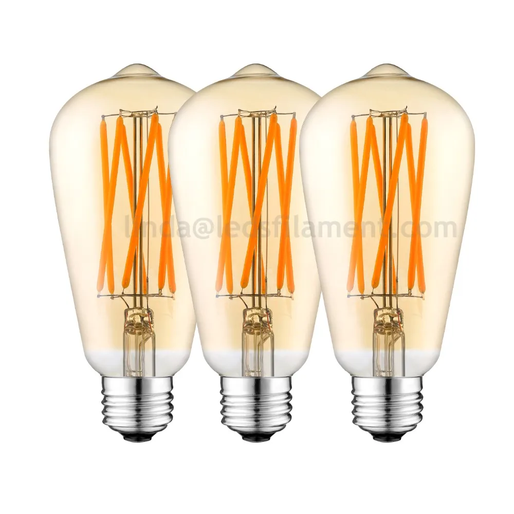 St64 X-style Filament Bulb 6 Watt 2200k Vintage Warm White Led Antique 