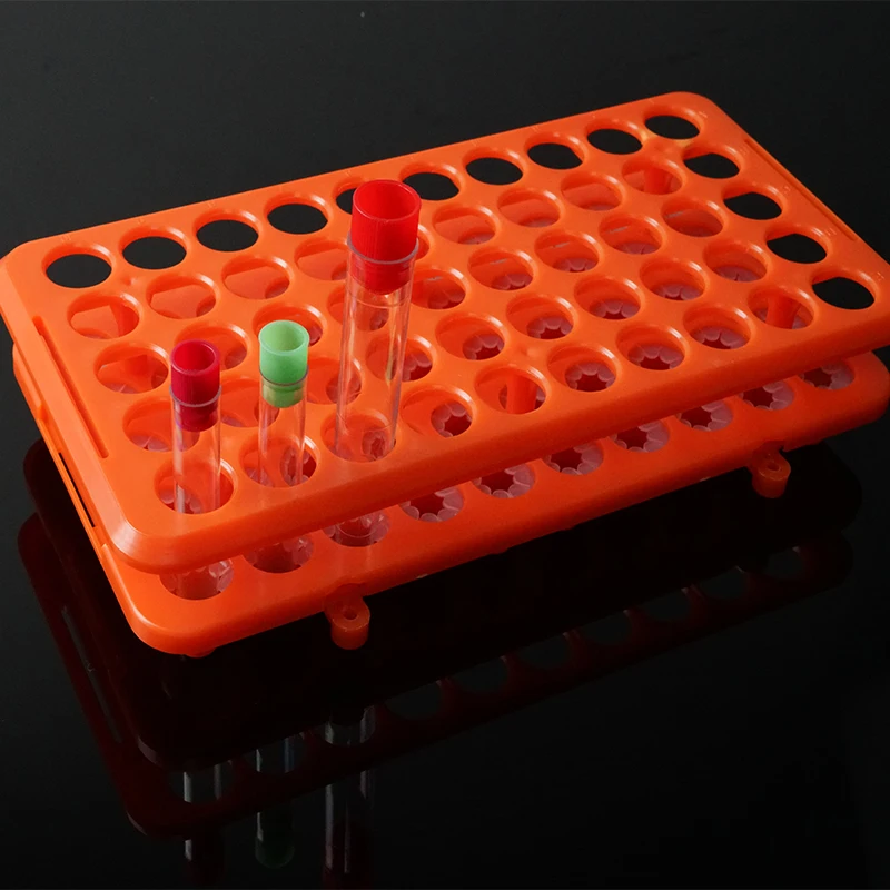 Multi function lab pp plastic white 13 16 50 wells test tube rack of china supplier